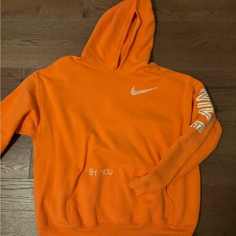 Men's Orange Hoodie Custom